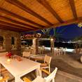 Evenings at Roses Beach Hotel, Paros, are truly magical.